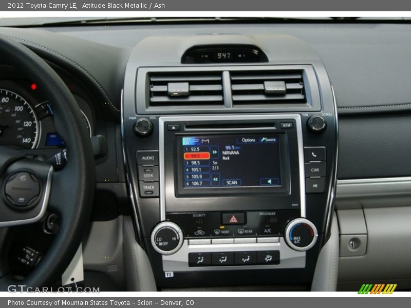 Attitude Black Metallic / Ash 2012 Toyota Camry LE