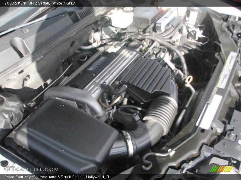 White / Gray 2003 Saturn ION 2 Sedan