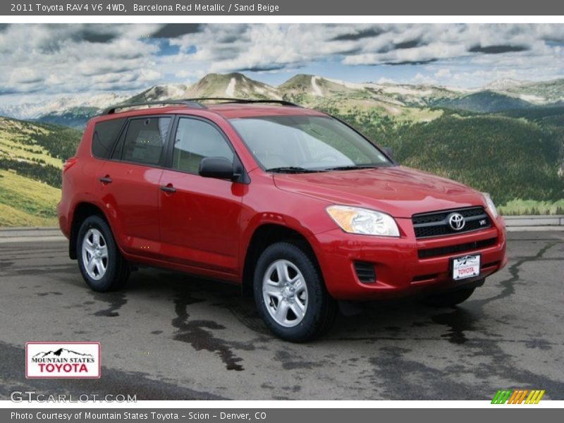 Barcelona Red Metallic / Sand Beige 2011 Toyota RAV4 V6 4WD