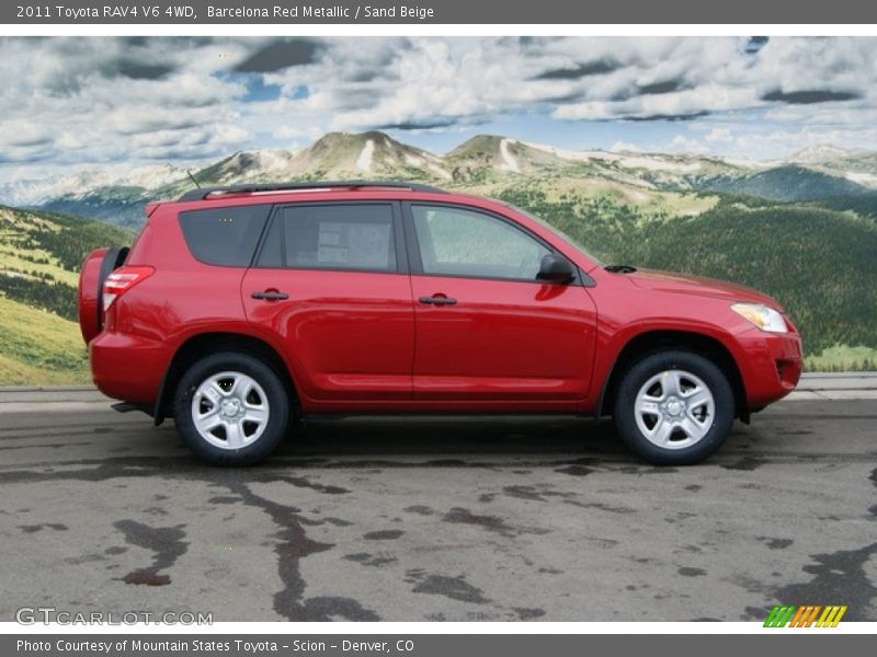 Barcelona Red Metallic / Sand Beige 2011 Toyota RAV4 V6 4WD