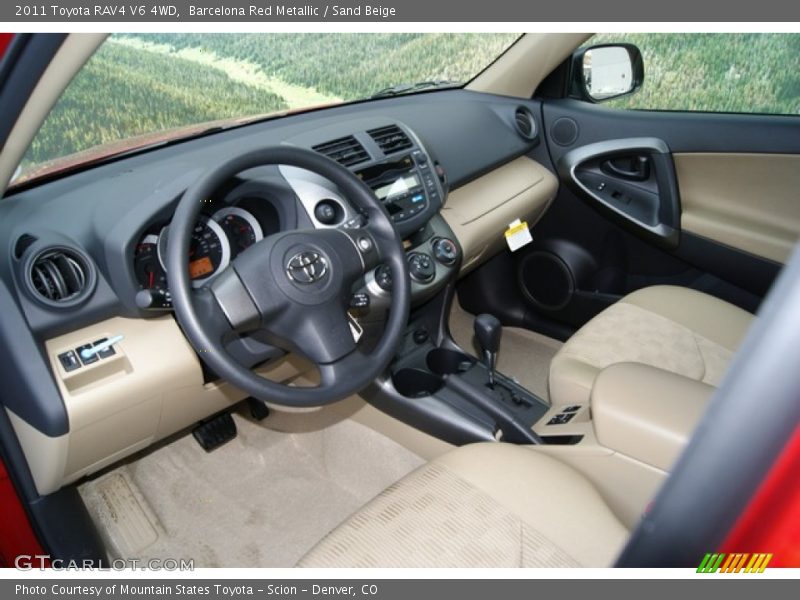 Barcelona Red Metallic / Sand Beige 2011 Toyota RAV4 V6 4WD