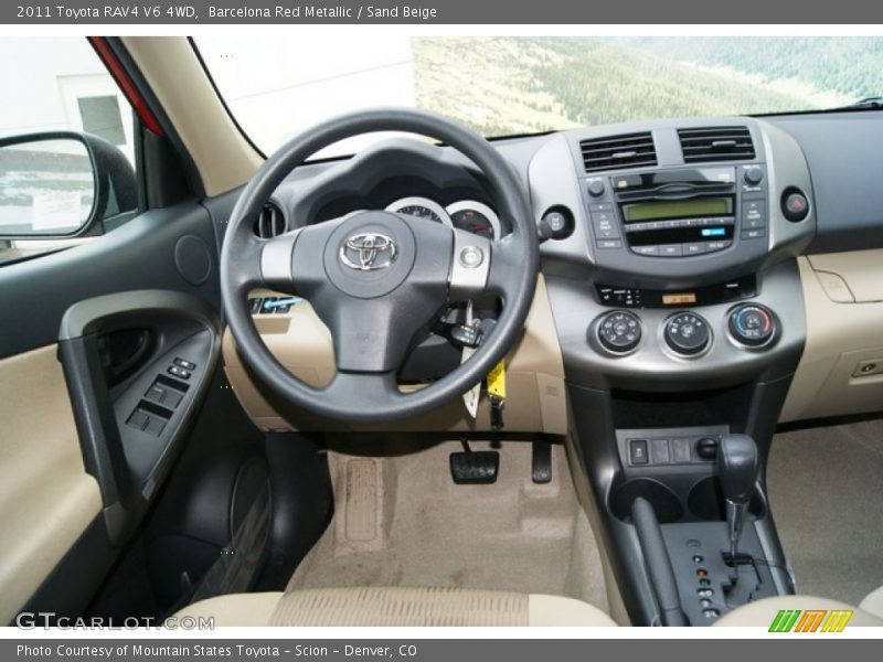 Barcelona Red Metallic / Sand Beige 2011 Toyota RAV4 V6 4WD