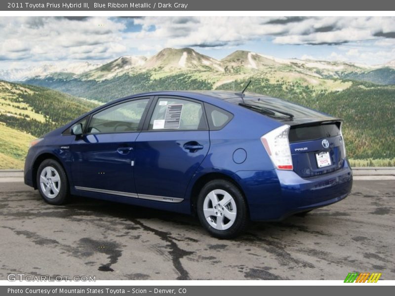 Blue Ribbon Metallic / Dark Gray 2011 Toyota Prius Hybrid III