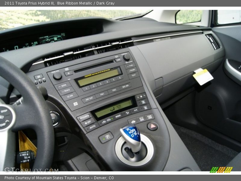 Blue Ribbon Metallic / Dark Gray 2011 Toyota Prius Hybrid III