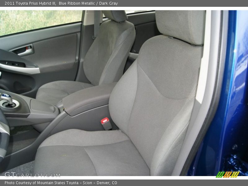 Blue Ribbon Metallic / Dark Gray 2011 Toyota Prius Hybrid III
