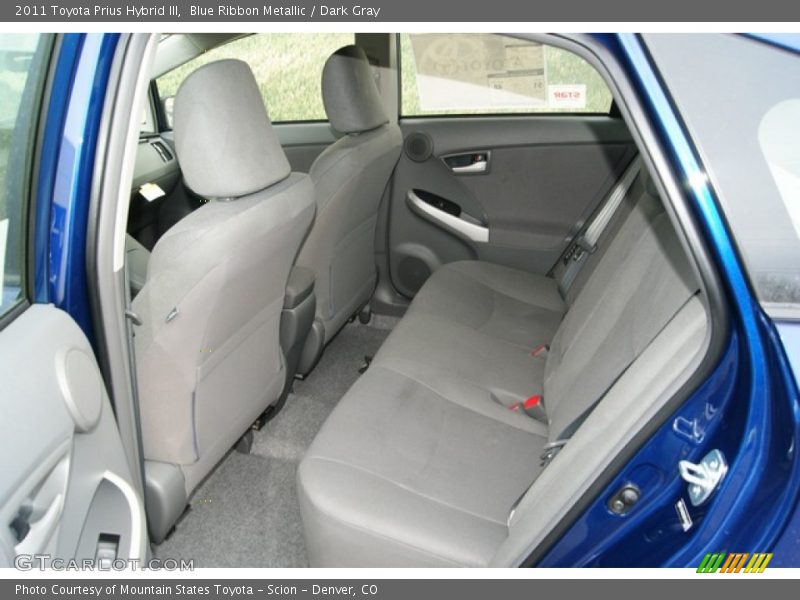 Blue Ribbon Metallic / Dark Gray 2011 Toyota Prius Hybrid III