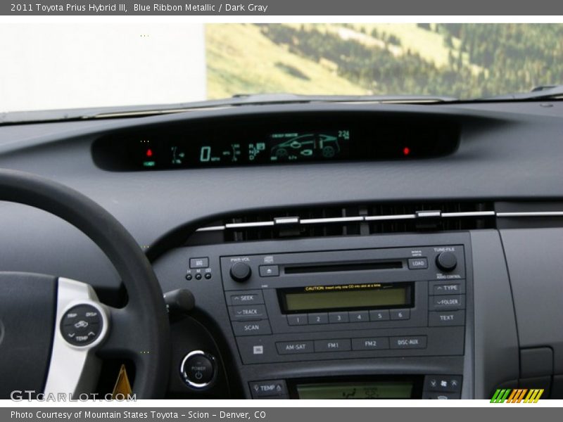 Blue Ribbon Metallic / Dark Gray 2011 Toyota Prius Hybrid III