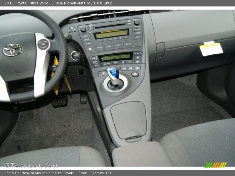 Blue Ribbon Metallic / Dark Gray 2011 Toyota Prius Hybrid III