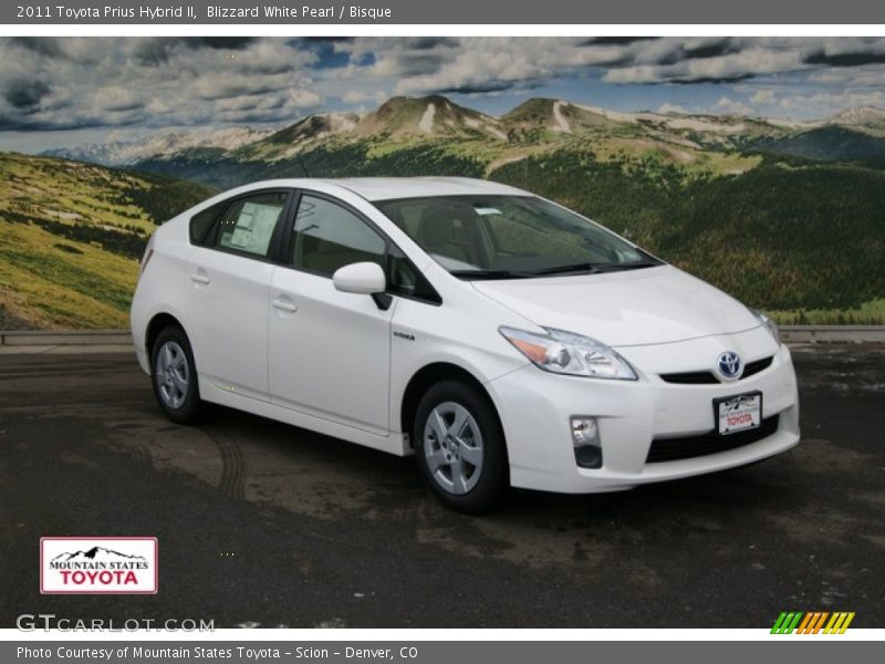 Blizzard White Pearl / Bisque 2011 Toyota Prius Hybrid II
