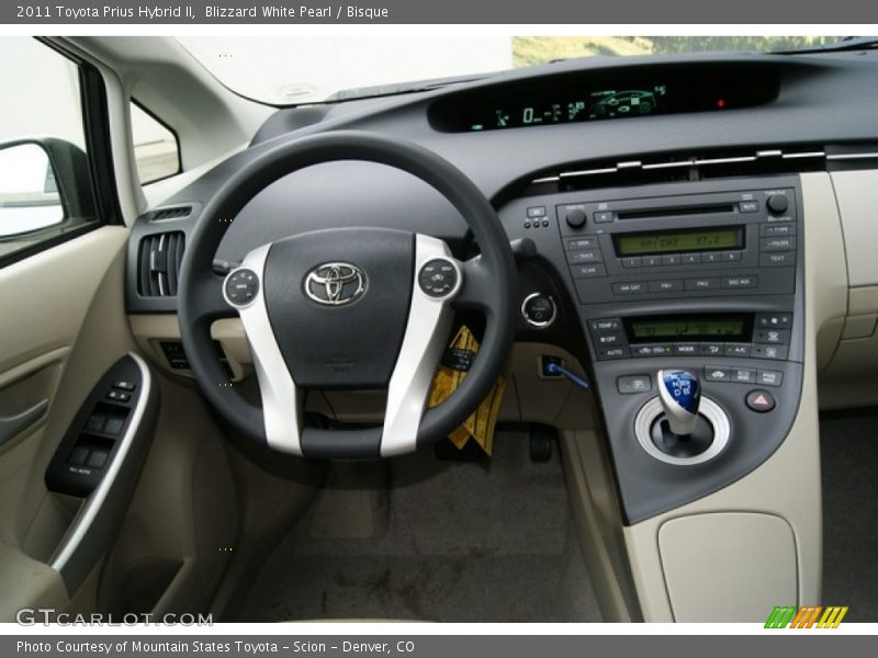 Blizzard White Pearl / Bisque 2011 Toyota Prius Hybrid II