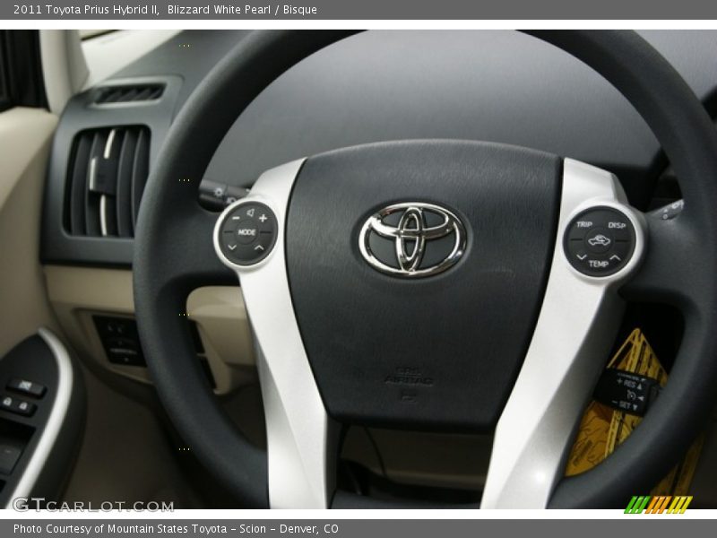 Blizzard White Pearl / Bisque 2011 Toyota Prius Hybrid II