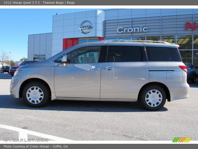 Titanium Beige / Beige 2012 Nissan Quest 3.5 S