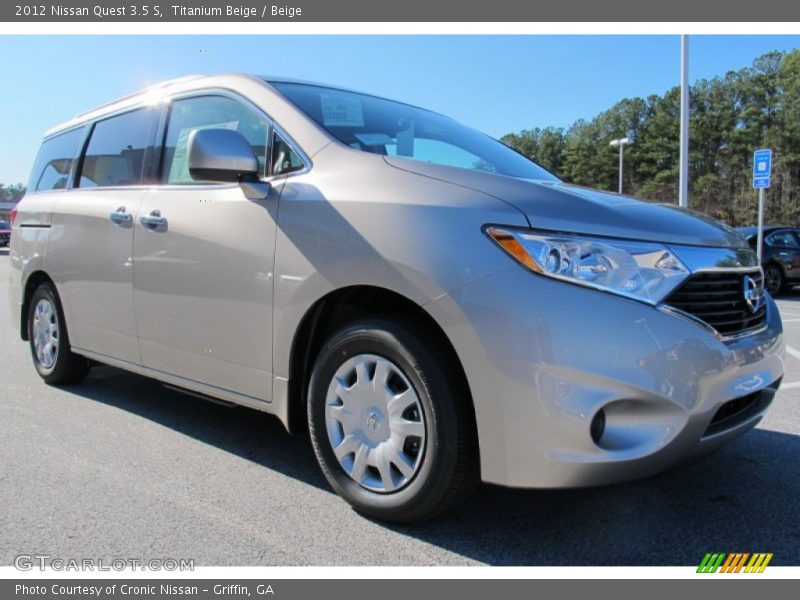 Titanium Beige / Beige 2012 Nissan Quest 3.5 S