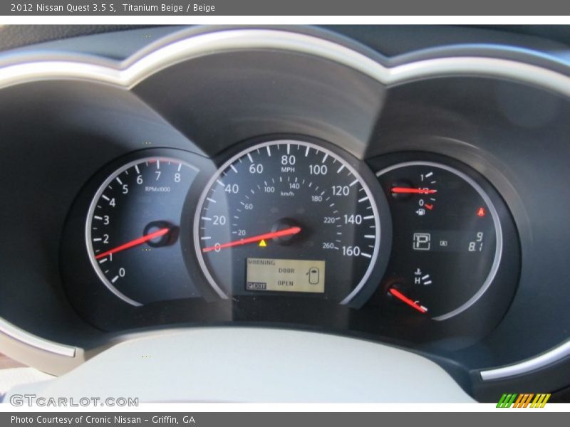  2012 Quest 3.5 S 3.5 S Gauges