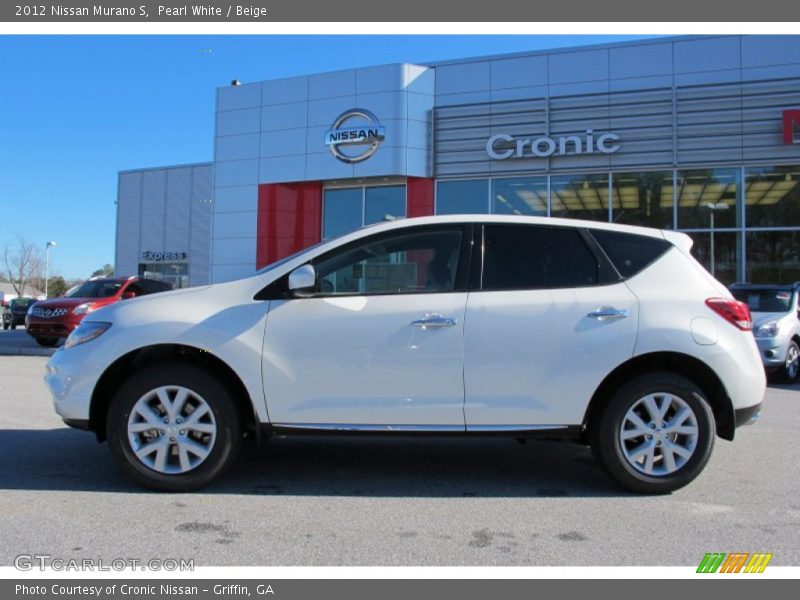 Pearl White / Beige 2012 Nissan Murano S