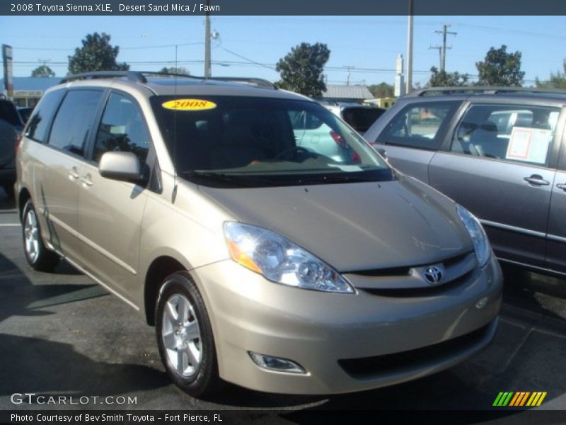 Desert Sand Mica / Fawn 2008 Toyota Sienna XLE