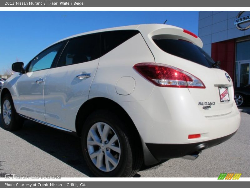 Pearl White / Beige 2012 Nissan Murano S