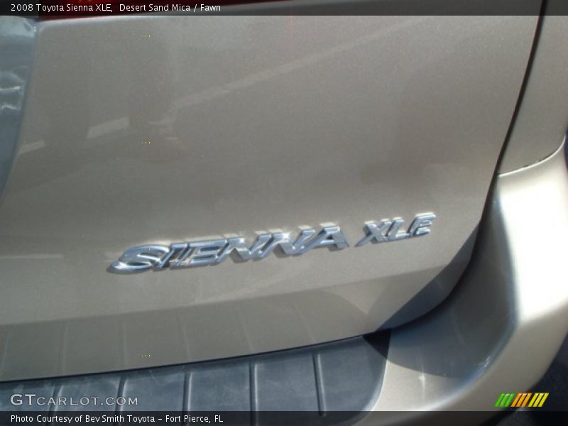 Desert Sand Mica / Fawn 2008 Toyota Sienna XLE