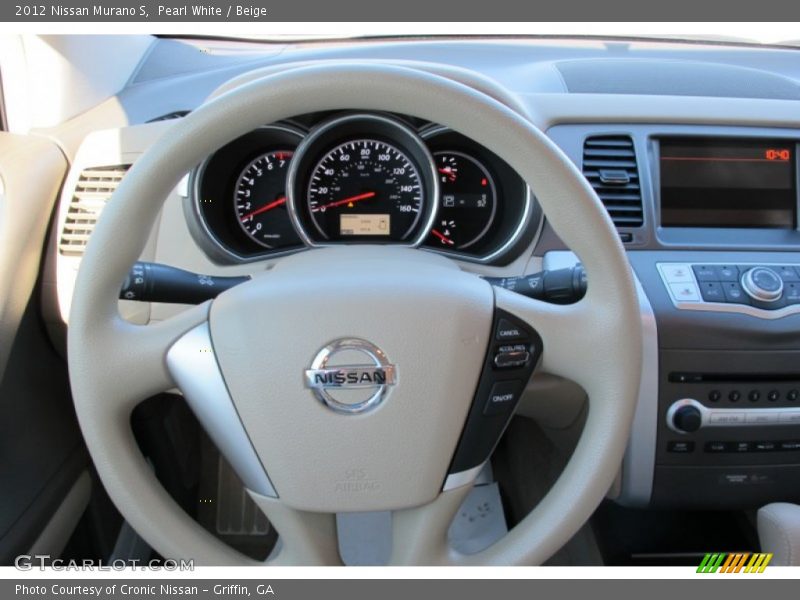 Pearl White / Beige 2012 Nissan Murano S