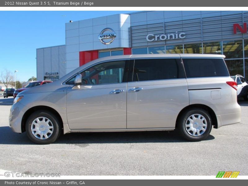 Titanium Beige / Beige 2012 Nissan Quest 3.5 S