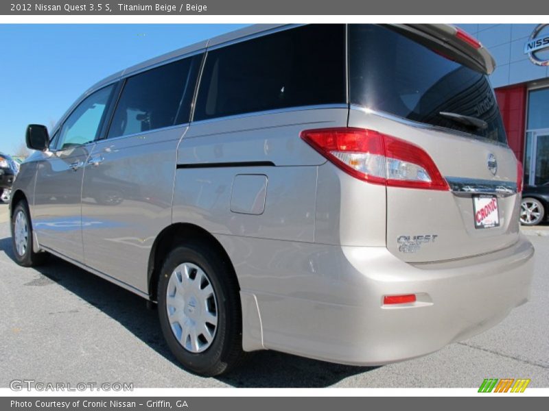 Titanium Beige / Beige 2012 Nissan Quest 3.5 S
