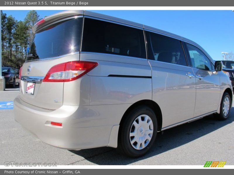 Titanium Beige / Beige 2012 Nissan Quest 3.5 S