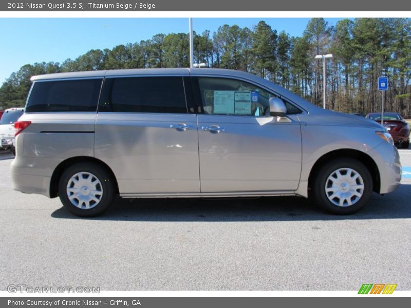 Titanium Beige / Beige 2012 Nissan Quest 3.5 S