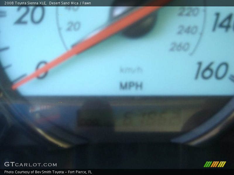 Desert Sand Mica / Fawn 2008 Toyota Sienna XLE