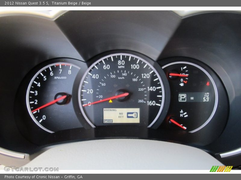  2012 Quest 3.5 S 3.5 S Gauges