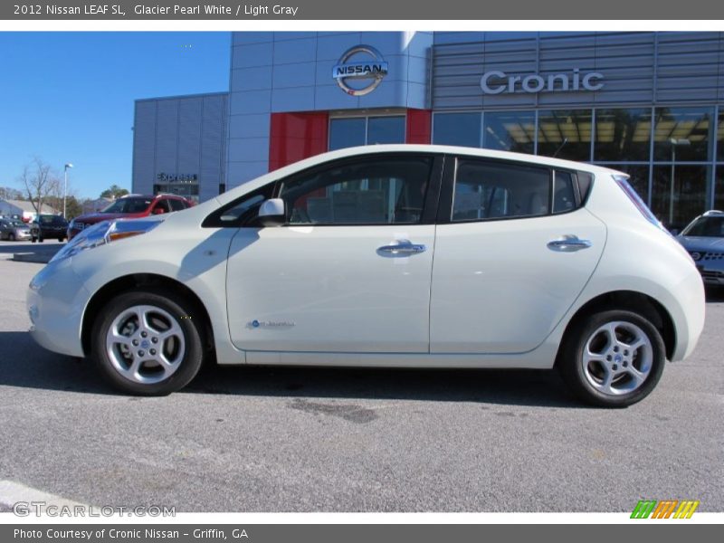Glacier Pearl White / Light Gray 2012 Nissan LEAF SL