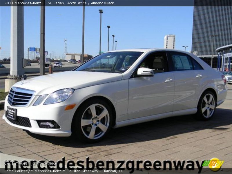 Arctic White / Almond/Black 2011 Mercedes-Benz E 350 Sedan
