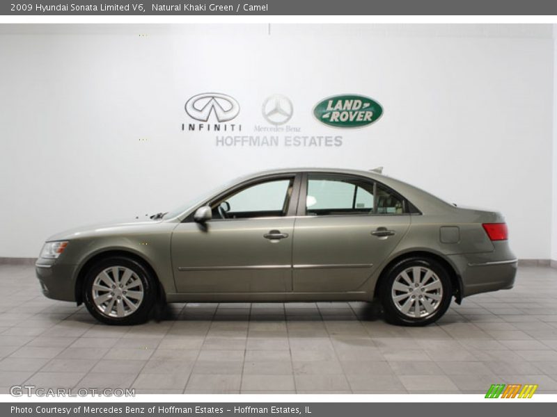 Natural Khaki Green / Camel 2009 Hyundai Sonata Limited V6