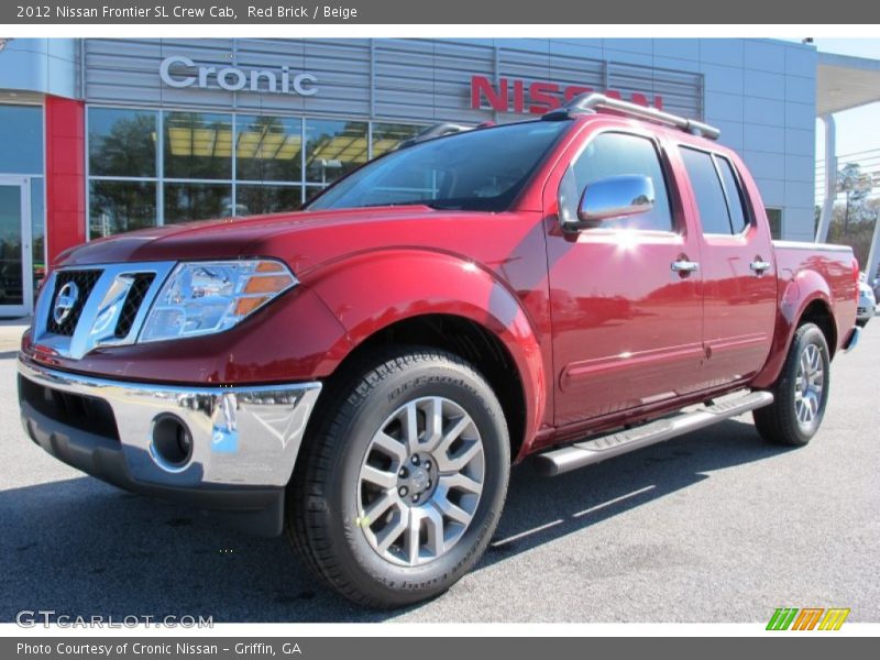 Red Brick / Beige 2012 Nissan Frontier SL Crew Cab