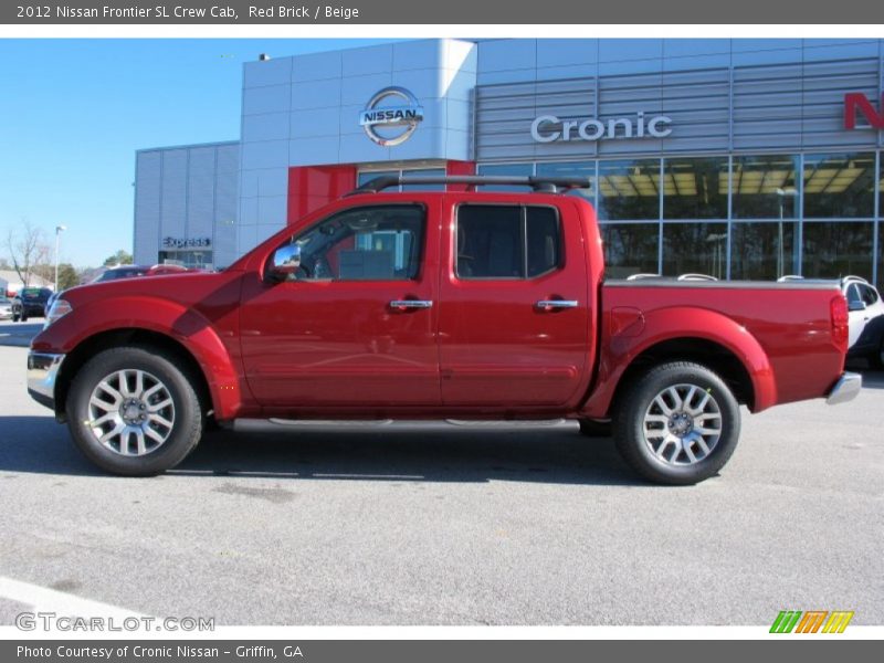 Red Brick / Beige 2012 Nissan Frontier SL Crew Cab