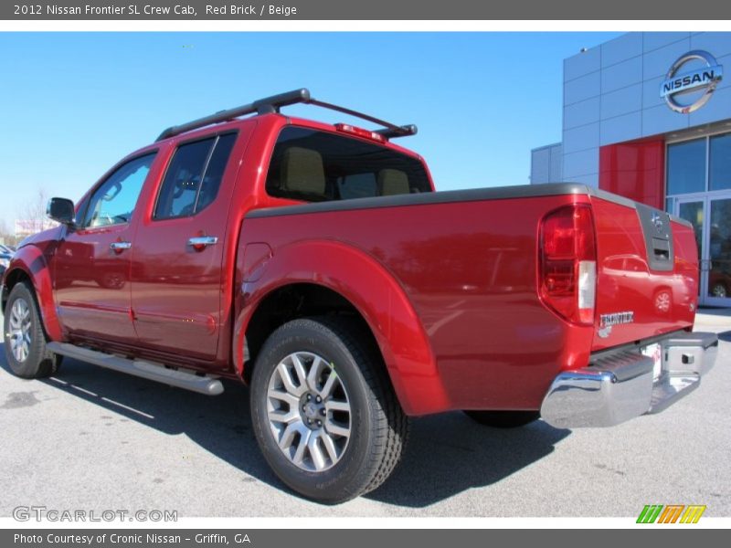 Red Brick / Beige 2012 Nissan Frontier SL Crew Cab