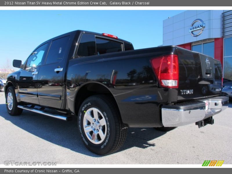 Galaxy Black / Charcoal 2012 Nissan Titan SV Heavy Metal Chrome Edition Crew Cab
