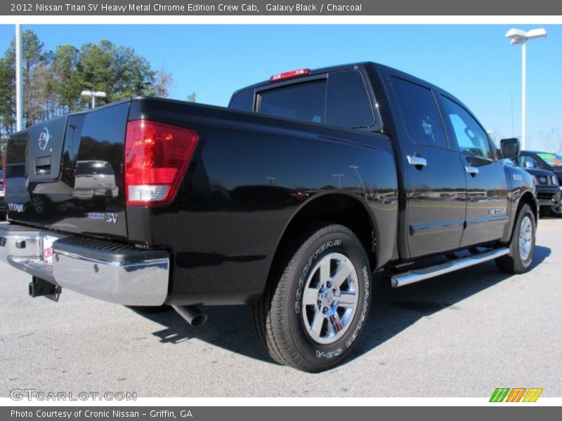 Galaxy Black / Charcoal 2012 Nissan Titan SV Heavy Metal Chrome Edition Crew Cab
