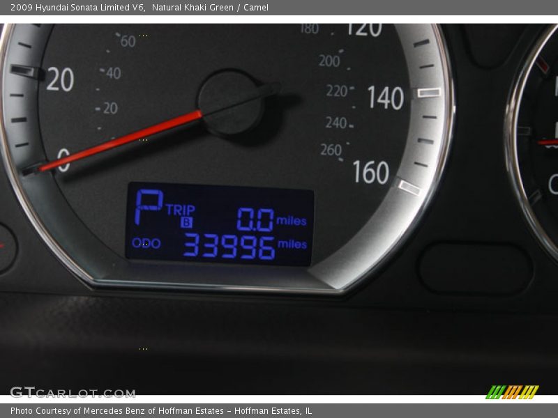 Natural Khaki Green / Camel 2009 Hyundai Sonata Limited V6
