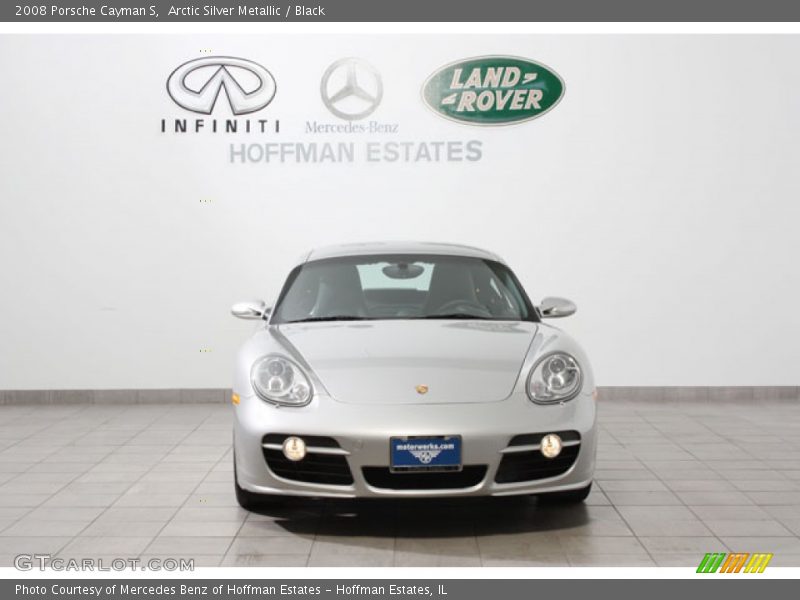 Arctic Silver Metallic / Black 2008 Porsche Cayman S