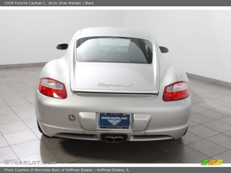 Arctic Silver Metallic / Black 2008 Porsche Cayman S