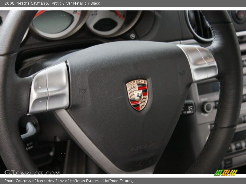 Arctic Silver Metallic / Black 2008 Porsche Cayman S