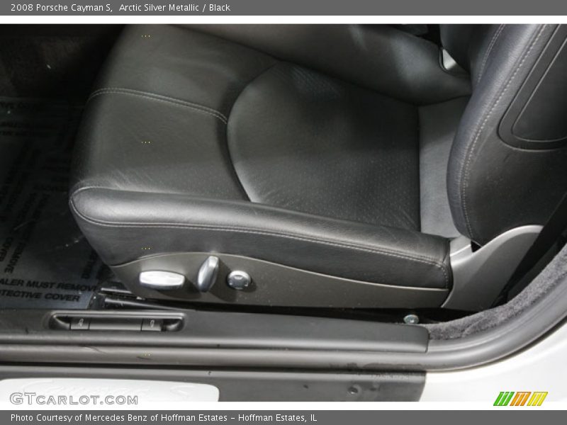 Arctic Silver Metallic / Black 2008 Porsche Cayman S