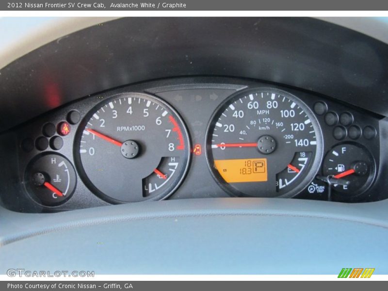 Avalanche White / Graphite 2012 Nissan Frontier SV Crew Cab