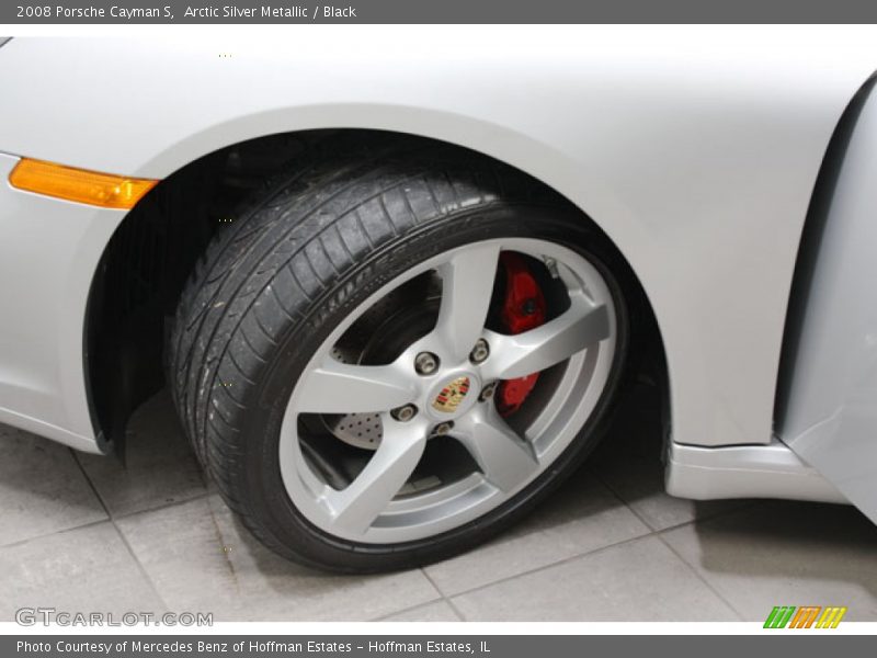 Arctic Silver Metallic / Black 2008 Porsche Cayman S