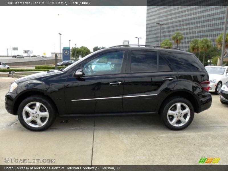 Black / Black 2008 Mercedes-Benz ML 350 4Matic