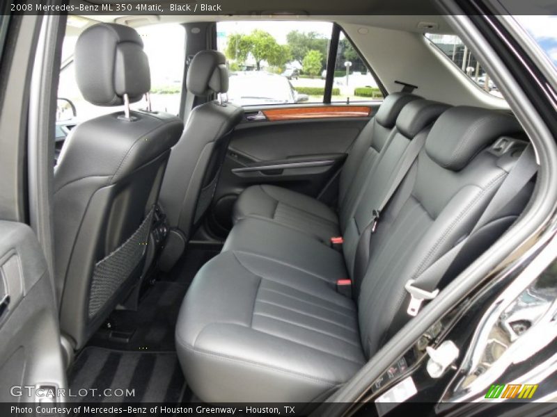 Black / Black 2008 Mercedes-Benz ML 350 4Matic