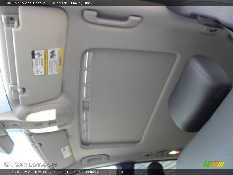 Black / Black 2008 Mercedes-Benz ML 350 4Matic