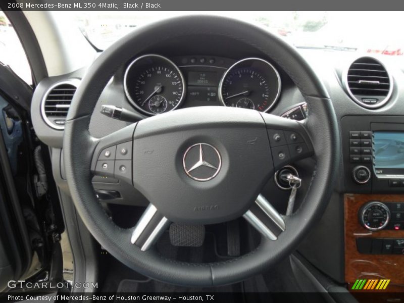 Black / Black 2008 Mercedes-Benz ML 350 4Matic