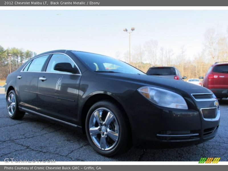 Black Granite Metallic / Ebony 2012 Chevrolet Malibu LT