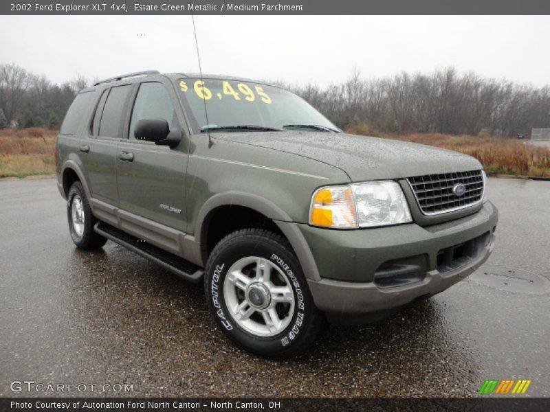 Estate Green Metallic / Medium Parchment 2002 Ford Explorer XLT 4x4